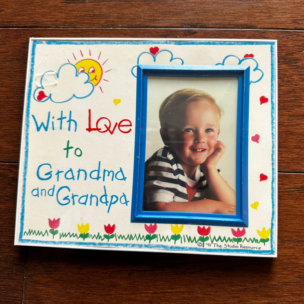 Colorful Picture Frame with Child's Artwork